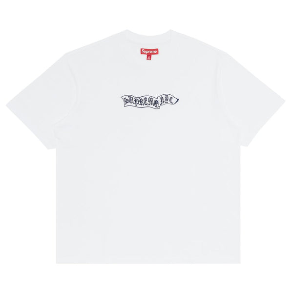 Supreme Old English Flag S/S Top White