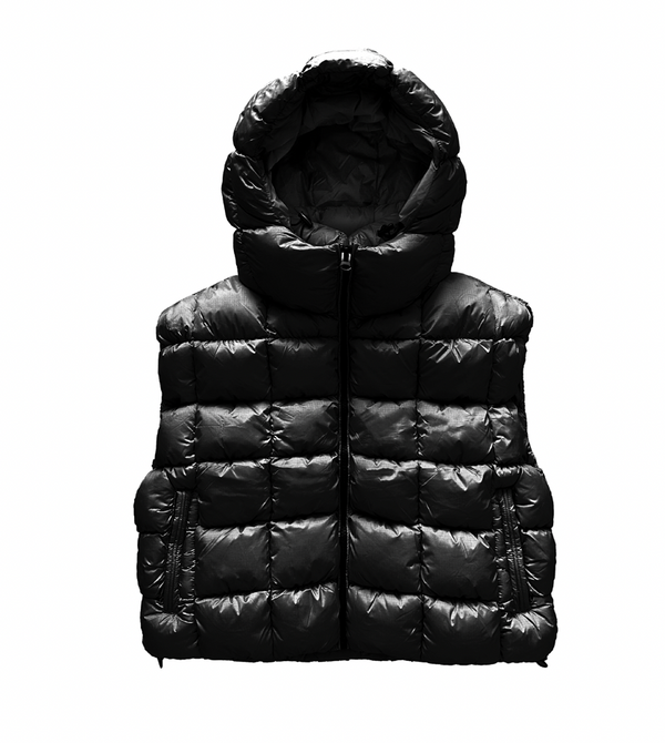 Low Lights Studios Cubic Sphere Puffer Vest Black