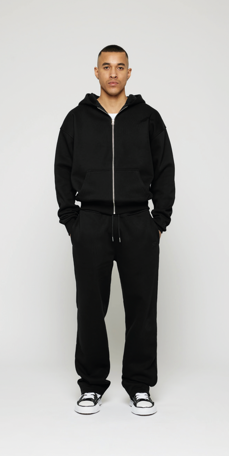 Burocs Basic Zip Hoodie Black