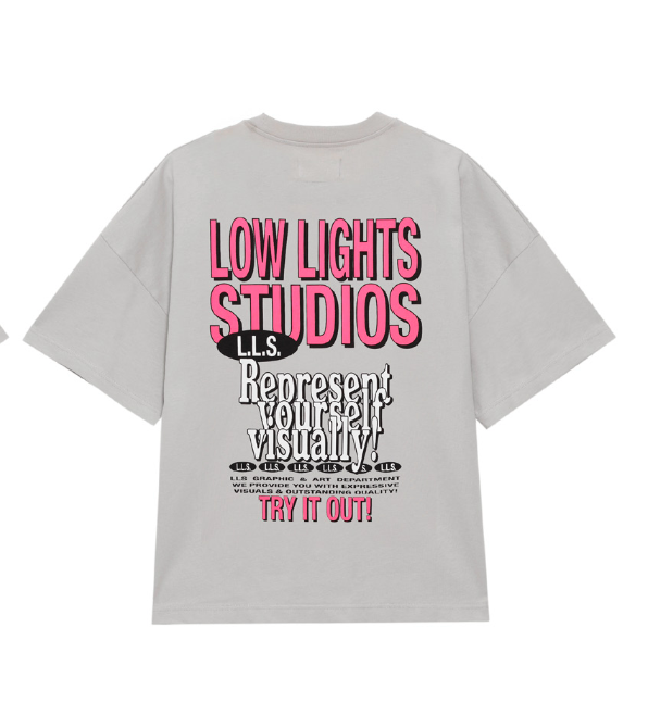 Low Lights Studios Representation T-Shirt Light Grey