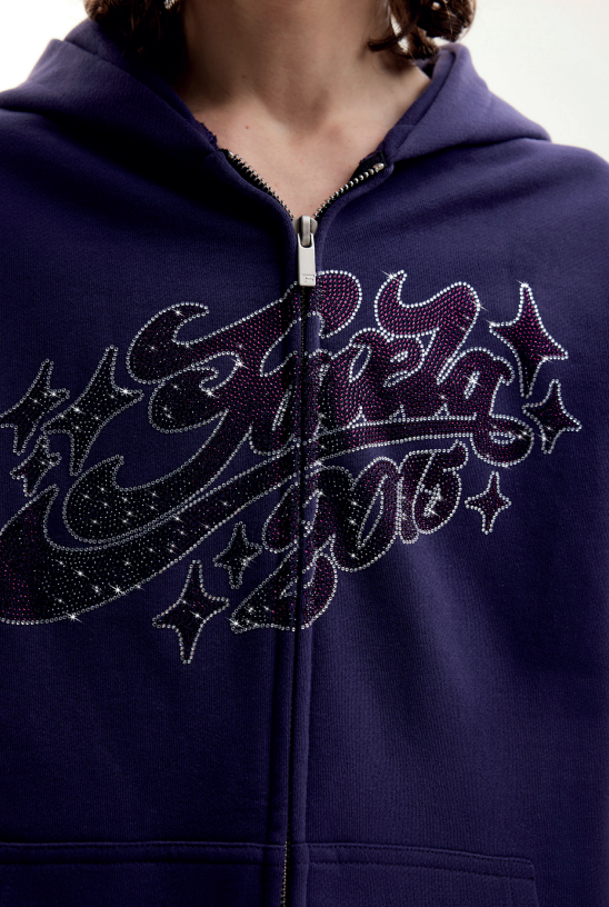 Favela Rhinestone 2015 Nightshade Frontzip