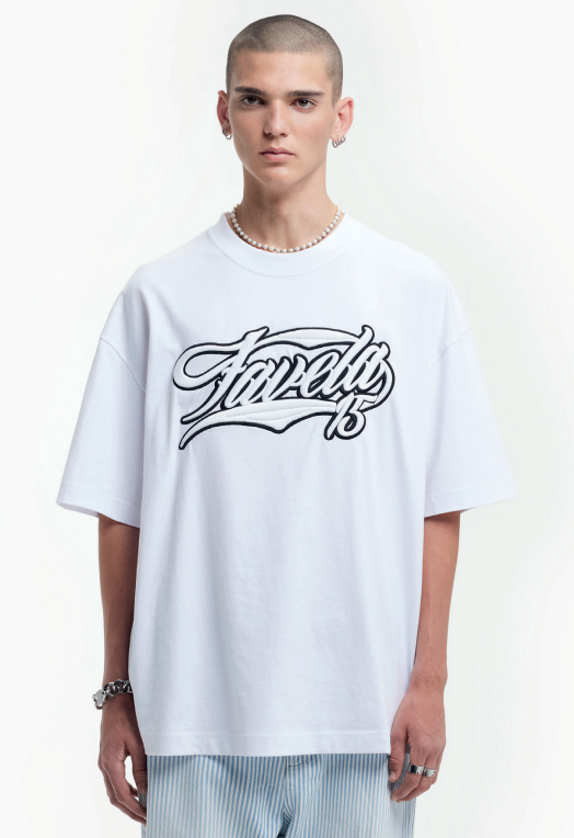 Favela New 3D College White T-Shirt