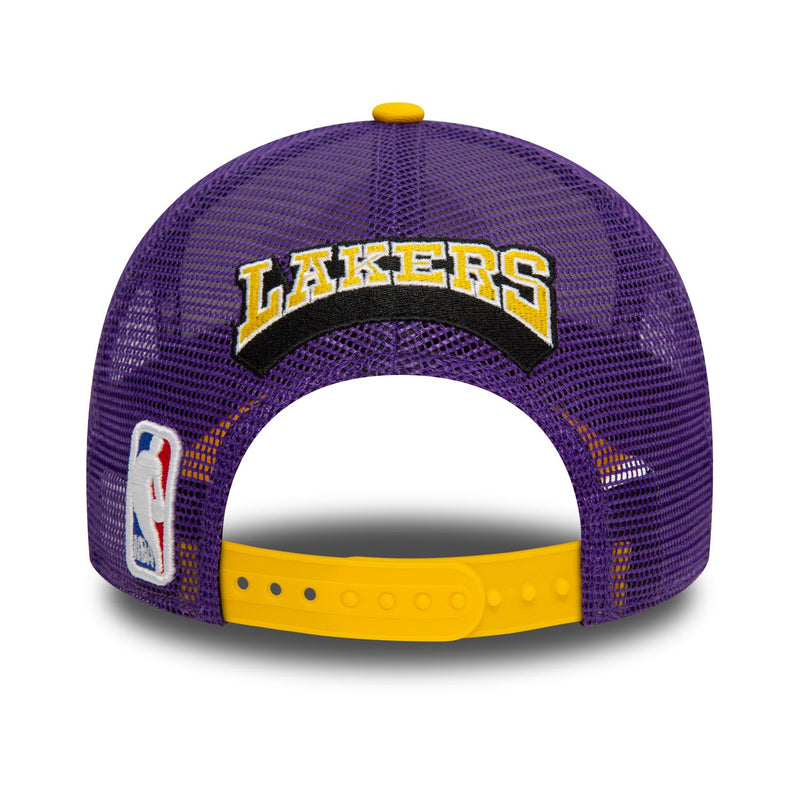 New Era Los Angeles Lakers Adjustable Mesh Trucker Cap