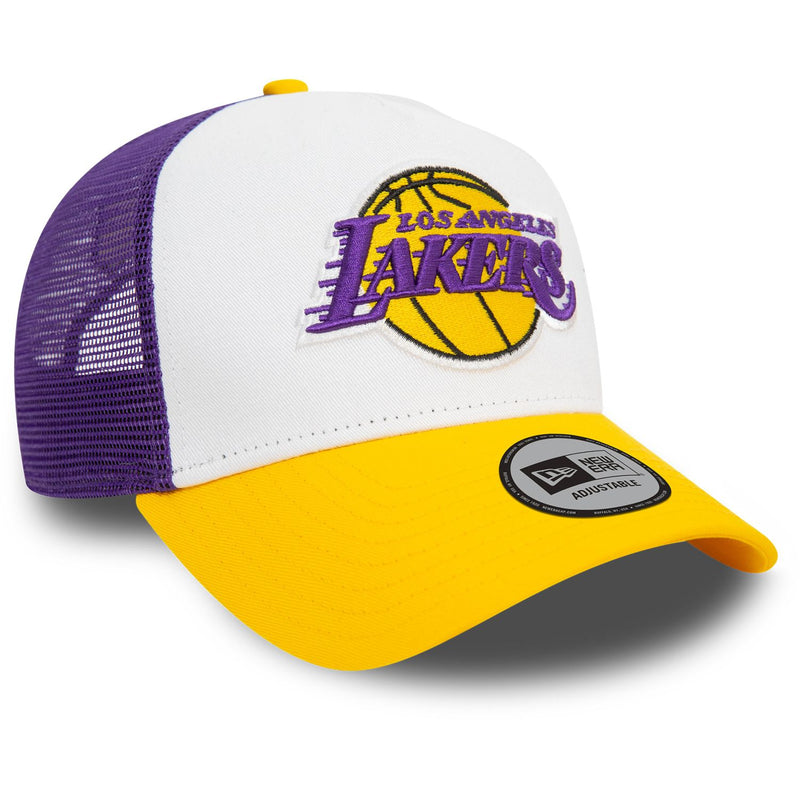 New Era Los Angeles Lakers Adjustable Mesh Trucker Cap