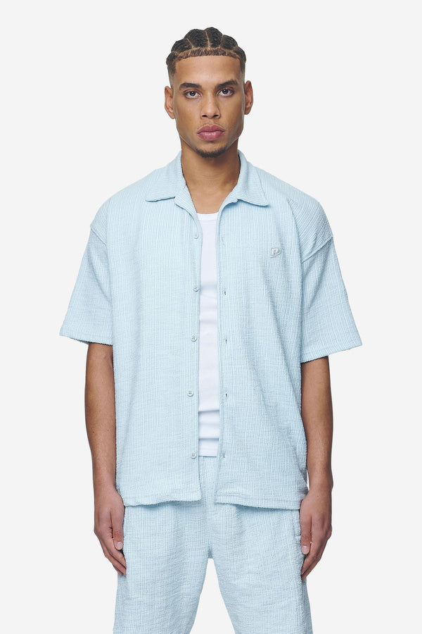 Pegador Libco Structured Knit Shirt Baby Blue