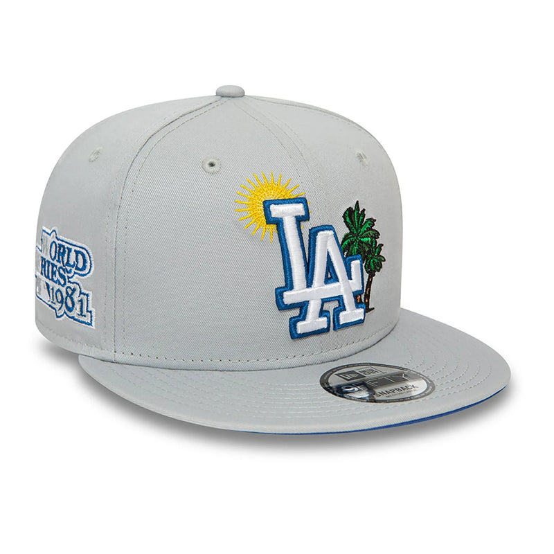 9FIFTY LA Dodgers MLB Summer Icon Snapback Cap Grau