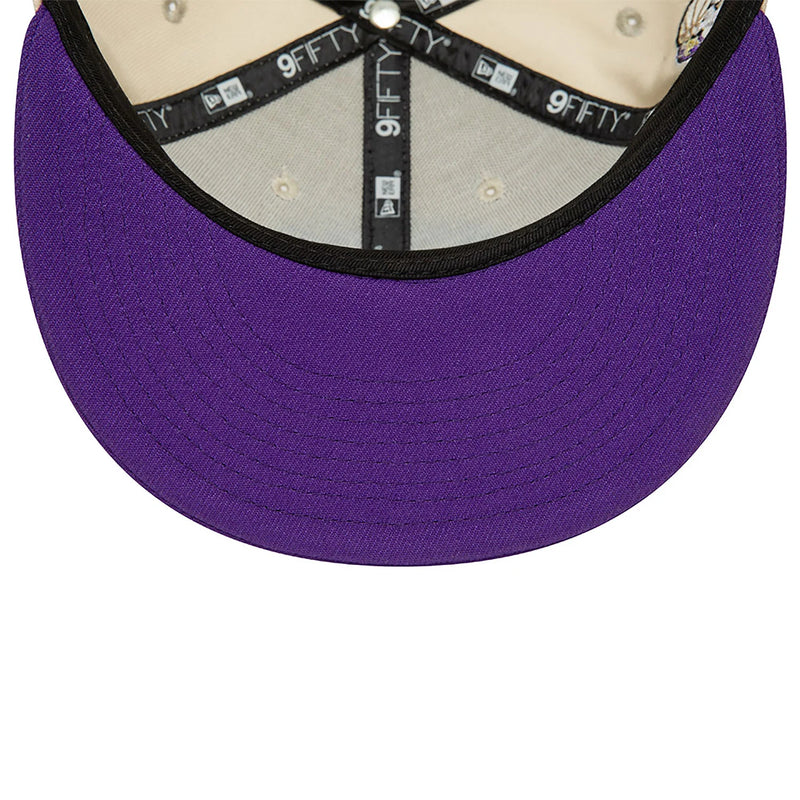 9FIFTY LA Lakers NBA Floral Snapback Cap Beige