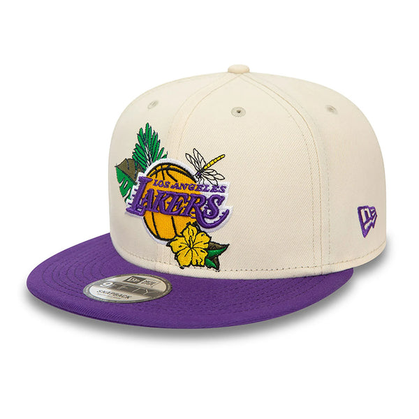 9FIFTY LA Lakers NBA Floral Snapback Cap Beige