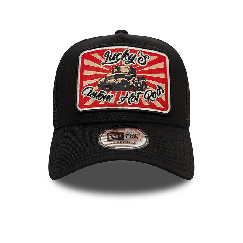 9FORTY Lucky's Customs A-Frame Trucker Cap Schwarz