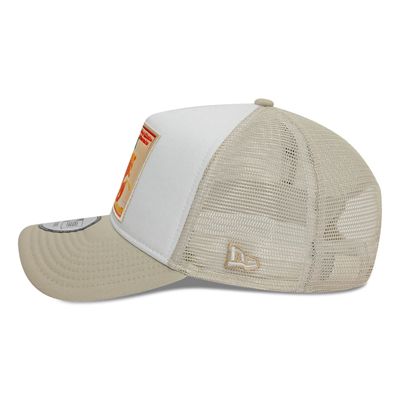 9FORTY New Era Patch A-Frame Trucker Cap Beige