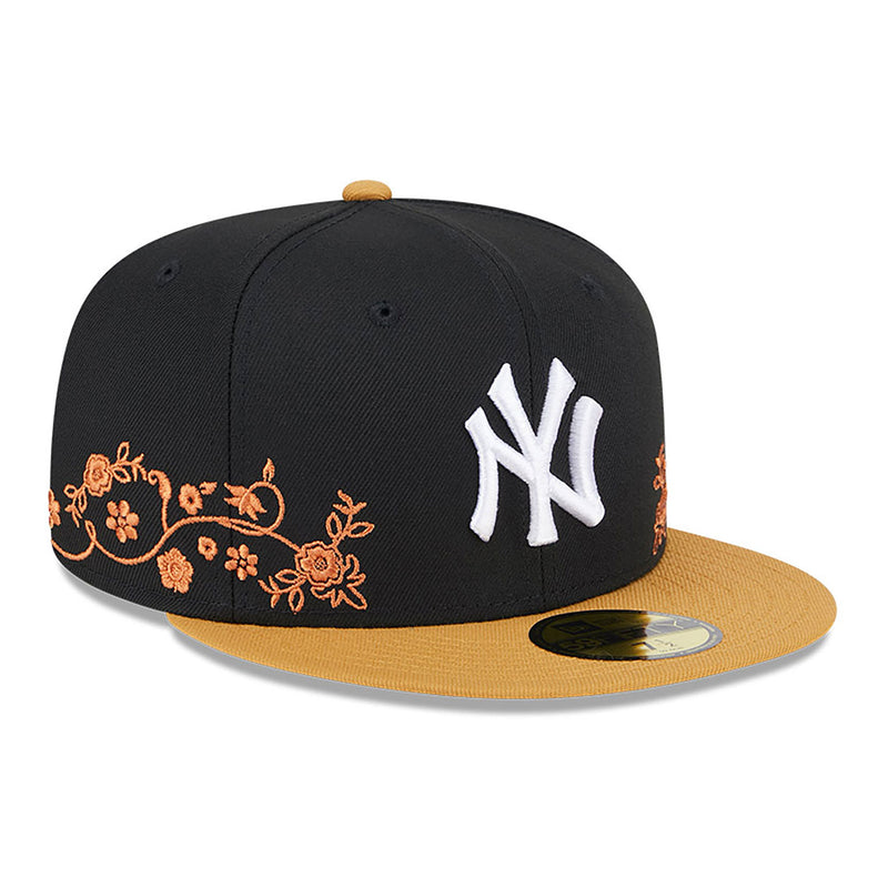 59FIFTY New York Yankees Floral Vine Fitted Cap Schwarz