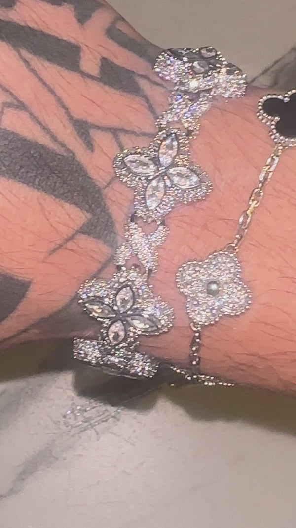 G4LIFE FLOWER BRACELET SILVER