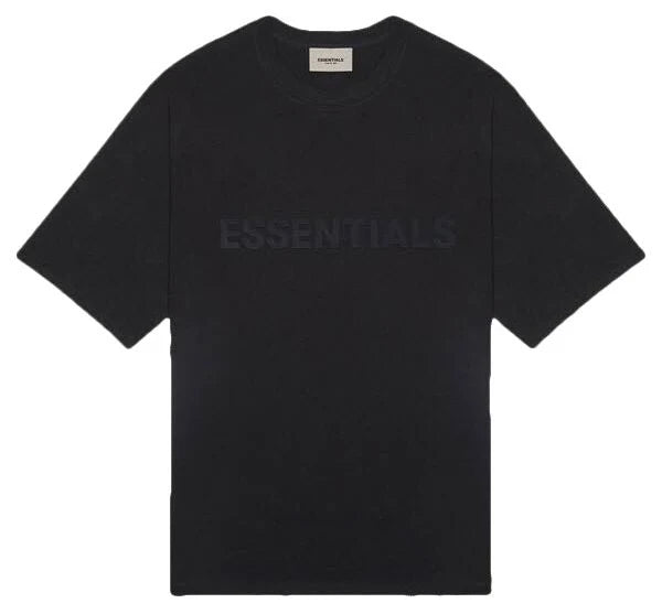 Fear of God Essentials Boxy Tee Appliqué Logo Stretch Limo Black